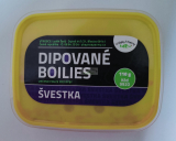 Dipované boilies - švestka 110g