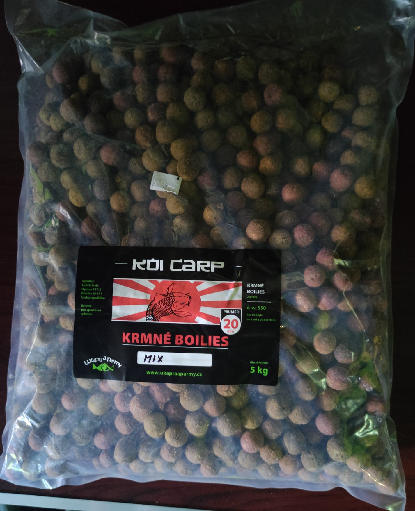 Krmné boilies KOI CARP 5kg 20 mm MIX