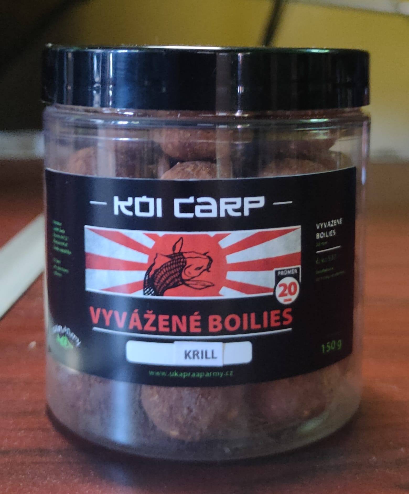 Chytací boilies KOI CARP 150 g 20 mm KRILL